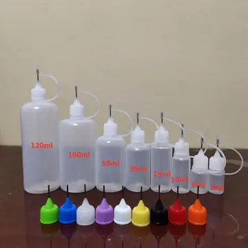 10pcs Steel needle tip bottle plastic eliquid dropper bottle with