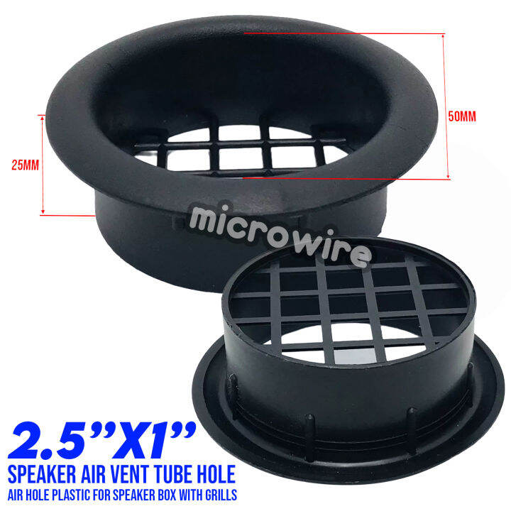 Speaker Air Vent tube hole Air Hole Plastic for Speaker Box With Grills