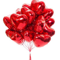 15pcslot 18inch Gold Silver Red Heart Love Balloon Pure Color Foil Helium Baloon For Wedding Birthday Party Decoration Supp.lies