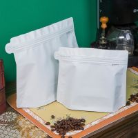 50pcs Coffee Bags With Valve Matte Aluminum Foil Plastic Ziplock Packaging Bag Coffee Bean Storage Bag