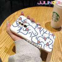 Jjlingji เคสสำหรับ Xiaomi MI Redmi 8 8a Pro 7 7A Y3ลายการ์ตูนน่ารักรูปหงส์ขาวสวยดีไซน์ใหม่ด้านข้างเคสโทรศัพท์ซิลิโคนฝาปิดเลนส์เต็มกล้องป้องกันกล่องกันกระแทก Softcase