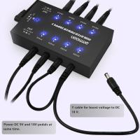 new brand EU plug Compact Size Guitar Effect Power Supply 8 Isolated DC Outputs for 9V/18V Guitar Effects