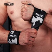 INNSTAR 2PC Fitness Wristbands Powerlifting Wrist Support Weight Lifting Gym Training Crossfit Bodybuilding Barbell Hand Grips