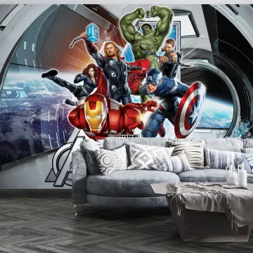 Shop Wallpaper Living Room Avengers online - Aug 2022 