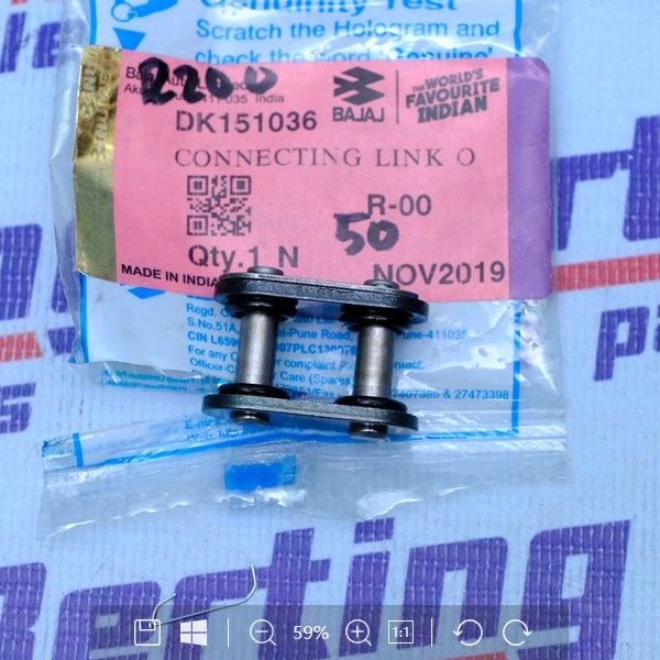 Drive Chain Lock 520 Oring Type 180 200DTSI 220 NS200 RS200 Dominar KTM