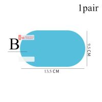 เมมเบรนป้องกันหมอกอุปกรณ์เสริมรถยนต์ฟิล์มป้องกันหน้าต่างกระจกมองหลัง2รถคัน,สติกเกอร์รถยนต์กันน้ำกันฝน