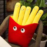 New Product 30Cm Lovely Realistic French Fries Pizza Style Pillow Cute Plush Toys Stuffed Dolls Birthday Present Kids Gift Party Decor
