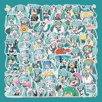 AAA65สติกเกอร์การ์ตูนมิกุ Chibi Hatsune ถ้วยน้ำคอมพิวเตอร์ iPad ของตกแต่งสติ๊กเกอร์ DIY กันน้ำ