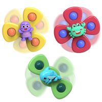 การ์ตูน Fidget Spinner ของเล่นเด็ก ABS สีสันสัตว์ทะเล Gyro บรรเทาความเครียดการศึกษาปลายนิ้ว Rattle ของเล่นสำหรับ Baby