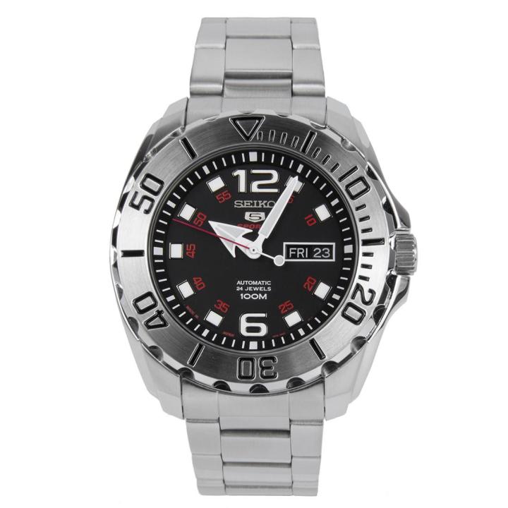 นาฬิกาข้อมือ-seiko-5-sports-automatic-new-baby-monster-srpb33j1-made-in-japan-black