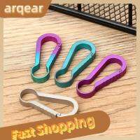 ARQEAR529453 32/60มม. ทนทานต่อการโหลดเครื่องมือ EDC พวงกุญแจไททาเนียมกระเป๋าเป้สะพายหลังหัวเข็มขัดหัวเข็มขัดแขวนหัวเข็มขัดขนาดเล็กขนาดใหญ่