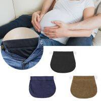 1x Maternity Pants Waist Extender Maternity Pants Belt Extension Buckle Big Belly Waist Expansion Elastic Belt Solid Color