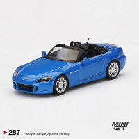 MINI GT 1:64 H S2000 (AP2) เบอร์มิวดาอัลลอยรุ่นรถหล่อ-Laa Blue Pearl RHD #287