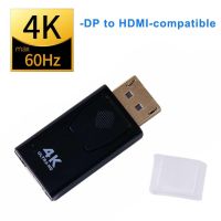 4K DisplayPort to HDMI-compatible Adapter Converter Display Port Male Mini DP to Female TV Cable Adapt Video For PC TV Cable Cables