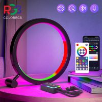 10inch TUYA WIFI LED Night Light USB RGB Desktop Atmosphere Lamp Bluetooth APP for Game Room Bedroom Bedside Decoration