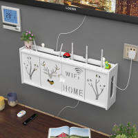 ห้องนั่งเล่น Wifi Set-Top Router Shelving ฟรี Phing Storage Wall Mounted Decoration Block Home Decoration