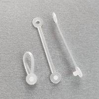 ♛ Plastic Hanging Wire Ring Buckle Lanyard Snap Button Label Card Tag Holder on Mesh Inclined Cage in Retail Stores 200pcs