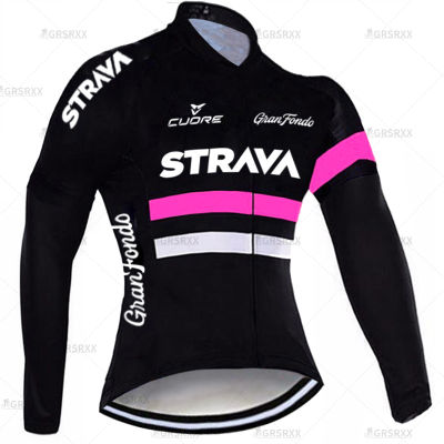 STRAVA Women Autumn Bicycle Jersey  Long Sleeves Bike Cycling Shirts Spring Mountain Sportswear MTB Team Jersey for Female