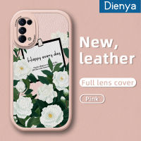 เคส Dienya สำหรับ OPPO Reno 5 Pro 5K 5G Reno 4 Reno 2 Reno 2F Reno 2Z ค้นหา X3 Lite เคสแฟชั่นลายดอกไม้สดดีไซน์ใหม่เคสใส่โทรศัพท์หนังซิลิโคนนิ่มเคสมือถือกันกระแทกกับเคสป้องกันกล้องเลนส์คลุมทั้งหมด