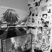 fyjhSelf Adhesive Wall Stickers  Anime Manga Panels Poster Anime Wallpaper Bedroom Collage Print Decoration Comic Stickers 21 X 30cm