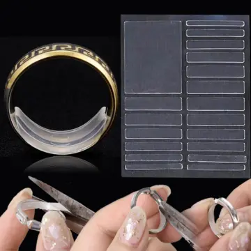 Ring Size Adjust for Loose Rings Invisible Transparent Ring Adjusting  Rubber Sticker Ring Size Reducer Jewelry