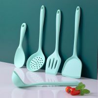 5Pcs Silicone Cooking Utensils Set Non-stick Kitchenware Cookware Spatula Shovel Spoon Egg Beaters Kitchen Cooking Tool Set