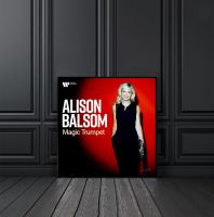 Alison Balsom ทรัมเป็ตมายากลโปสเตอร์ผ้าใบพิมพ์ลายอัลบั้มเพลง