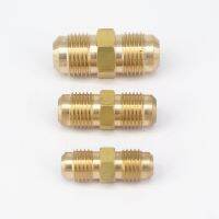 Flare Thread 5/16 3/8 7/16 1/2 5/8 3/4 7/8 UNF Male Straight Brass SAE 45 Degree Pipe Fittings Adapters 229PSI