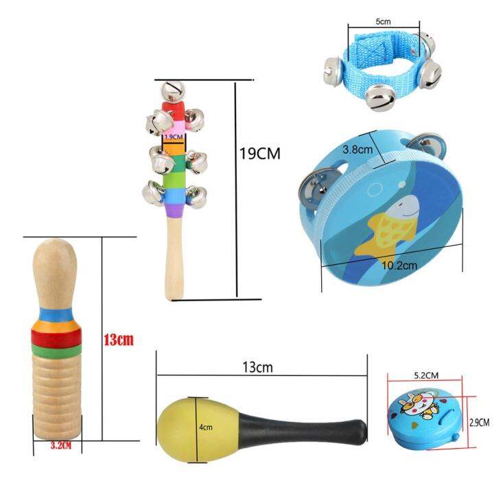 【Hot Sale】10pcs/set Musical Toys Percussion Instruments Band Rhythm Kit ...