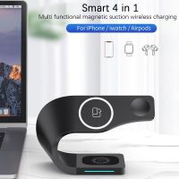 BUILS Type C ที่ขาตั้งสำหรับ iPhone แท่นชาร์จ/Iwatch/Airpod ที่ชาร์จแบบไร้สายที่ยึดนาฬิกา