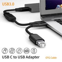 ชนิด C เพื่อ USB 3.0อะแดปเตอร์ OTG สายแปลงสัญญาณ Typec ตัวผู้ไปยังคอนเนคเตอร์ตัวเมีย Usba เหมาะสำหรับ Samsung ที่เหมาะสมกับ Huawei ที่เหมาะกับ Macbook เสี่ยวหมี่