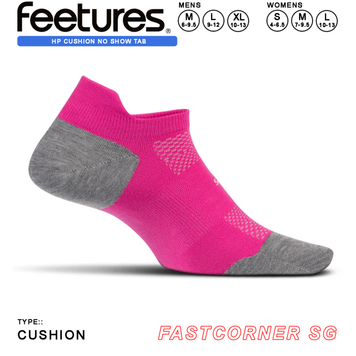 LOBANG! Feetures High Performance Cushion No Show Tab SS18 quick dry antiblister outdoor hiking