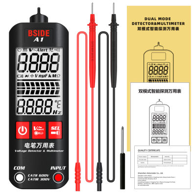 SeeSii BSIDE A1  Multimeter มัลติมิเตอร์2000ชุดโหมดคู่สมาร์ท True RMS แบบไม่สัมผัส AC DC เครื่องทดสอบแรงดันไฟฟ้ากับไฟฉาย