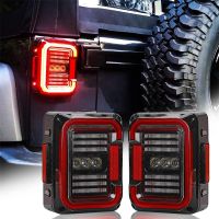 ⊙♘☸ Reverse Light Unique C Shaped Design LED Tail Lights For Jeep Taillights DOT EMARK E9 30W Jeep Wrangler JK JKU 2007-2018 2017