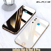 ELAXIS เคสโทรศัพท์สำหรับ Infinix Hot 8/Hot 8 Pro/Hot 9/Hot 9 Play,เคสนิ่มขอบตรงเคลือบหรูหรากันกระแทกคลุมด้านหลัง