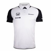 แม็คลาเรนทีมปกเสื้อโปโลแขนสั้นเสื้อยืดรถทำงานชุดแข่ง F1เสื้อผ้า