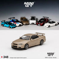 MINI GT 1:64 Model Car Skylnie GT-R (R34) M-Spec Alloy Die-Cast #348- RHD