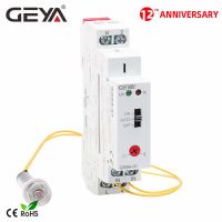 Gratis Ongkir Geya Grb8-01/02ราง Din สวิทช์สนธยาไฟเครื่องจับเวลาโฟโตอิเล็กทริก Ac110v อุปกรณ์รีเลย์พร้อมเซ็นเซอร์-เปิดปิดอัตโนมัติ240V