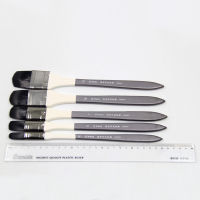 5pcsSet High Quality mew paint brush set nylon black row oil paint brush acrylic paints wall painting Hazel shape paintbrush