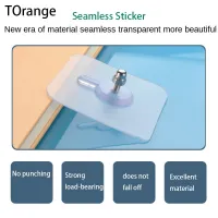 Non-marking Free Stickers Screw Nails Kitchen Bathroom Wall Mirror Rack Free Punching Hook Sticky Hook Strong Stickers Clamps