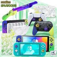 Akitomo™ รวมมิตร อุปกรณ์เสริม Splatoon3 Limited Edition ครอบปุ่มAnalog กล่องเก็บเกม ตลับเก็บเกม ฐานตั้งเครื่อง ครอบDock