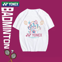 Yonex 2023เสื้อผ้าแบตมินตันใหม่เสื้อเชิ้ตใส่สบายซึมซับเหงื่อแห้งเร็วเสื้อแข่งขันวิ่งบาสเก็ตบอลชุดกีฬาสำหรับทั้งหญิงและชาย