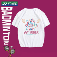 Yonex 2023ใหม่เสื้อแบดมินตันเกาหลีเสื้อเทนนิสปิงปองแบดมินตันเสื้อแบดมินตันดูดซับเหงื่อเสื้อแข่งขันแห้งเร็วและเสื้อระบายอากาศ