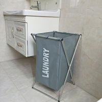 Household Foldable Dirty Laundry Basket Storage Box Printable Foldable Three Grid Laundry Basket Sorter Laundry Basket Large