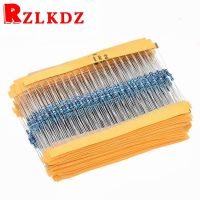 600pcs/set 30 Kinds 1/4W Resistance 1 Metal Film Resistor Pack Assorted Kit 1K 10K 100K 220ohm 1M Resistors 300pcs/set