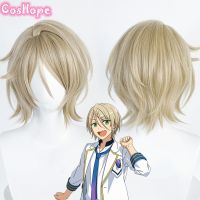 Shiratori Aira Cosplay Wig Ensemble Stars Cosplay Short 35cm Linen Wig Cosplay Anime Cosplay Wigs Heat Resistant Synthetic Wigs