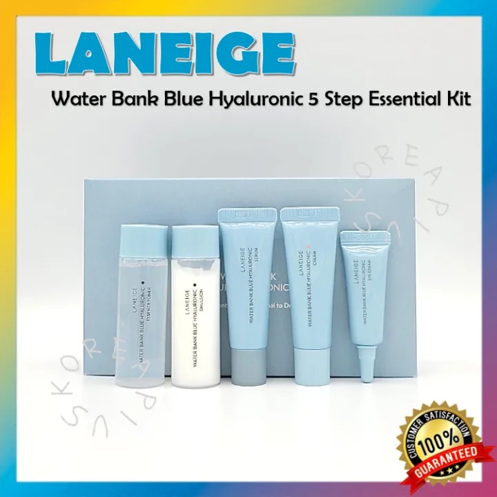 [LANEIGE] Water Bank Blue Hyaluronic 5 Step Essential Kit For Normal To ...