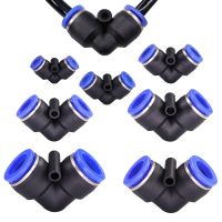 4-16mm Elbow Hose Adapter Pneumatic Tube Fittings Quick Insert Release Connectors Slip lock Water Push In Pipe Garden Irrigation Watering Systems  Gar