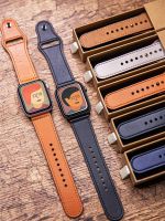 Tali Kulit untuk Apple Watch Band 44 Mm 40Mm 49Mm 45Mm 41Mm 42Mm 38Mm 44 Mm Gelang IWatch Series Ultra 7 SE 8 3 6 Aksesoris