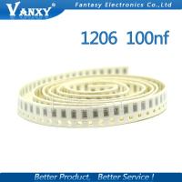 【Free-delivery】 100ชิ้น100NF X7R ข้อผิดพลาด10% 50โวลต์0.1ยูเอฟ104 1206 Smd